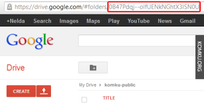google drive folder id